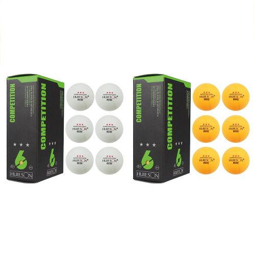 Balle De Tennis De Table Professionnelle 6 Pièces/Sac, Diamètre 40mm, 2.9g, 3 Étoiles, Balles De Ping-Pong Pour Entraînement En Compétition, Prix Bas