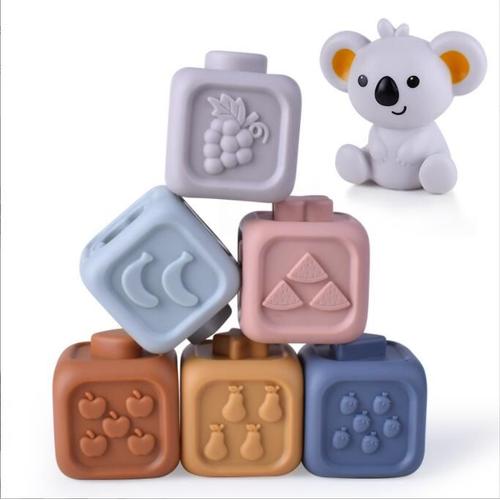 Jouet Sensoriel Eveil - Jeux Educatif Montessori - Cube D'activité Bébé Module Motricité - Cadeau De Bain Et Dentition Pour Bébé