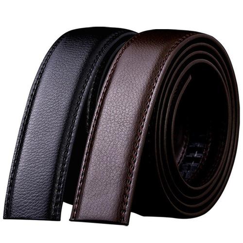 Ceinture Automatique En Cuir Véritable Pour Hommes, Largeur 3.5cm, Sans Boucle, De Haute Qualité, 8002