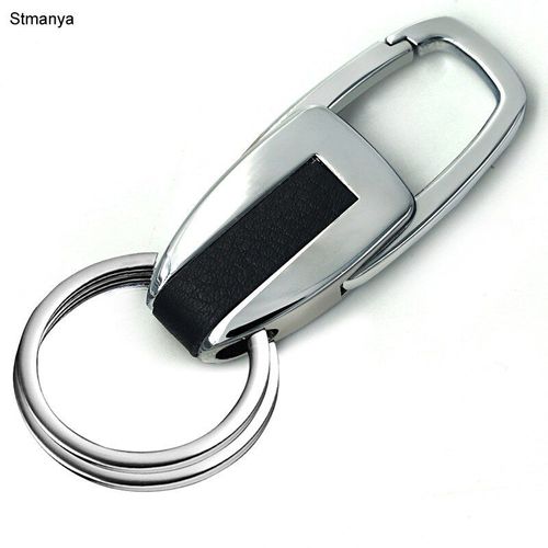 Hommes Nouveau Porte-Clés En Argent Mode Double Anneau Séparer Votre Maison Et Bureau Clés Femmes Charme Voiture Porte-Clés Meilleur Cadeau