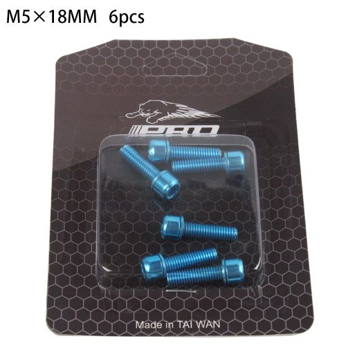 Tige De Direction De Vélo En Titane Plaqué M5 X 18mm, Pour Vtt, Utile Et Durable