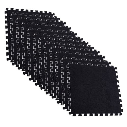 Tapis De Sol En Peluche Eva, 12 Pièces, En Grain De Feuille, Antidérapant, En Mousse Souple, Coussin D'exercice, Équipement De Fitness, Pour Gymnastique, Yoga À Domicile