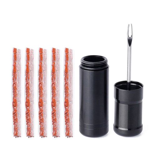 Kit De Réparation De Pneus Sans Chambre À Air, Kit De Crevaison Pour Pneus De Vélo, Outil De Branchement Portable, Boîte De Rangement De Bandes De Caoutchouc Pour Le Cyclisme