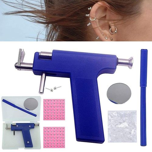 Kit D'outils De Perçage D'oreille, Ensemble D'outils De Pistolet Pour Boucles D'oreilles, Nez, Nombril, Lèvres, Clous En Acier Inoxydable, 98 Pièces