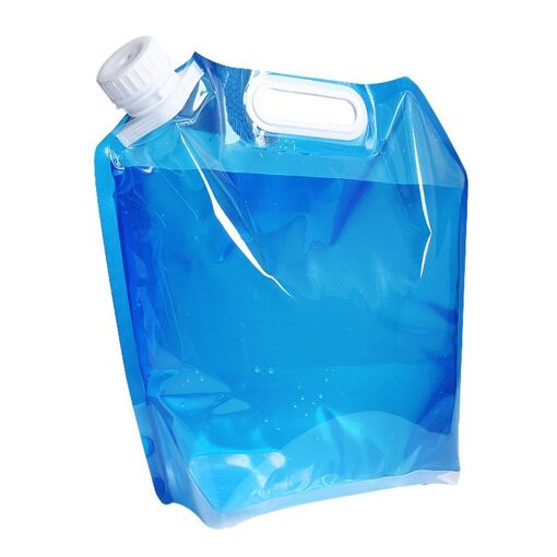 Maxin Sac Eau Pliable 5 Litres - 3 Conteneurs Réutilisables Sans BPA Pour Camping, Randonnée, Voyage, Barbecue (Rouge, Jaune, Bleu)