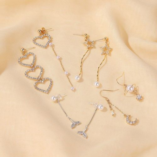 Boucles D'oreilles Opale Géométrique Simple, Nouveau Tempérament, Filet Rouge Doux Gland, Cadeaux De Fête Sauvage, Accessoires De Mode Pour Femmes