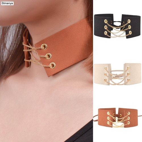 Collier Ras Du Cou Large Noir Vintage Velours Gothique Bowknot Corde Chokers Colar Feminino Bijoux Sexy Collier À Lacets Femmes N1012