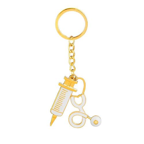 Stéthoscope En Forme De Seringue Pour Femmes, Pendentif, Porte-Clés, Sac, Accessoires, Breloques, Meilleur Cadeau De Fête, Bijoux K2171