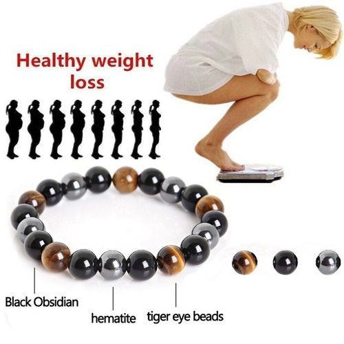 Bracelet En Perles ¿Il De Tigre Magnétique Unisexe, Hématite Noire, Pierre D'obsidienne, Équilibre De Santé, Bijoux De Guérison, Cadeau