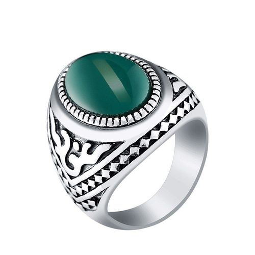Bague De Haute Qualité Pour Hommes, Plaqué Argent Antique, Noir, Noël, Nouvelle Bague En Émail Carré Noir, Bijoux Fins 31044