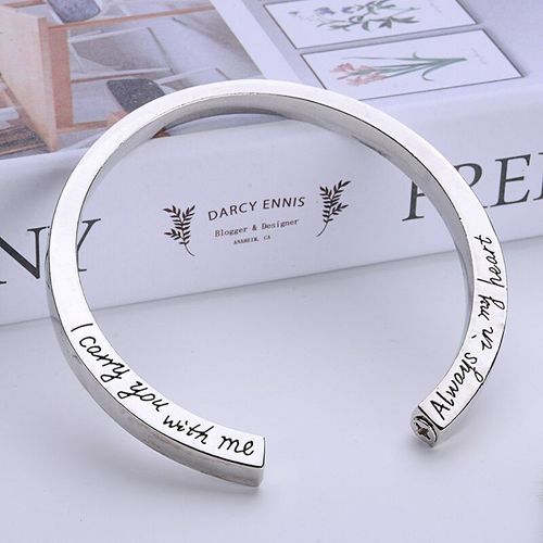 Bracelet En Acier Inoxydable Pour Hommes Et Femmes, Bijoux Urn, Lettres Ouvertes, Crémation, Cendres, Commémoratif, Unisexe, 2021
