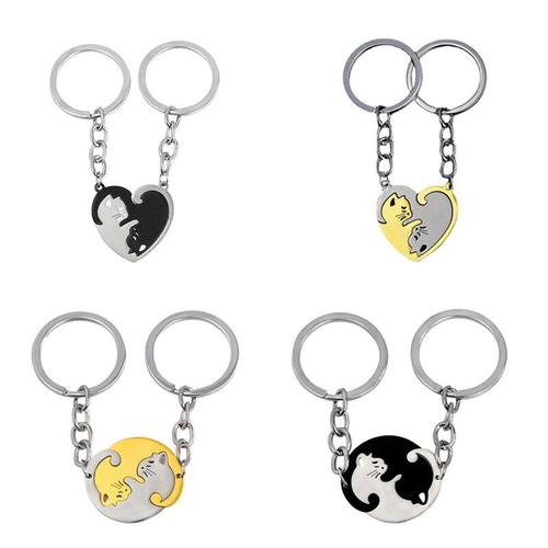 Porte-Clés Créatif En Forme De C¿Ur Pour Couple, Pendentif D'amitié K4546