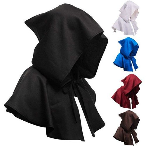 Cape Unisexe Pour Hommes, Costume Médiéval Renaissance, Chapeau, Costume Cosplay De Sorcière D'halloween, Chapeau À Capuche