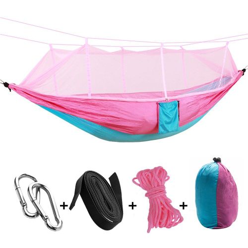 Lit-Balançoire D'extérieur, Jardin, Arrière-Cour, Camping, Hamac, Kit Avec Moustiquaire, Abri, Randonnée, Plage, Grande Tente