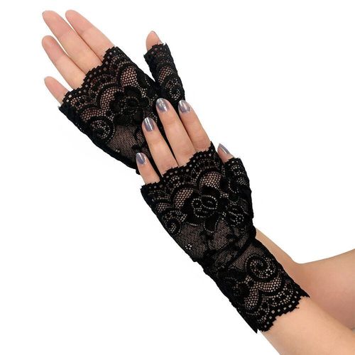 Gants De Danse En Dentelle Pour Femmes, Demi-Doigt, Pour La Conduite, Protection Uv, Gants Anti-Cicatrices