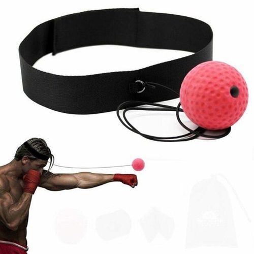 Balle Réflexe De Combat, Accélération Vitesse Pour La Boxe,Entraînement Gymnastique Et Coordination Avec Bandeau, Amélioration Du Temps De Réaction,