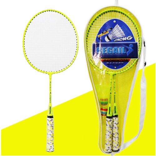 Alliage De Fer Pour Enfants, Sports D'intérieur Et D'extérieur, Raquettes Portables Avec Balles, Ensemble De Badminton, Entraînement De Plage, Poignée Antidérapante