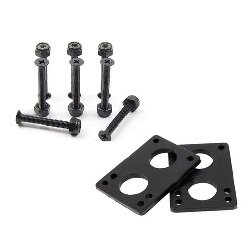 Ensemble De Coussinets De Protection Pour Skateboard, Prévention Des Morsures De Roues, Longboard, Antichoc, Sport, Joint Souple, 3mm 6mm, Vis Et Écrou De Protection