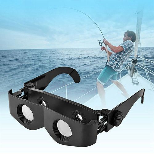 Télescope De Pêche Portable En Plein Air, Jumelles Hd Montées Sur La Tête, Cadre En Plastique, Loupe De Pêche