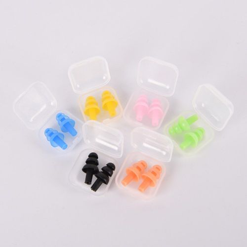 1 Paire De Bouchons D'oreille De Natation En Silicone Étanche Pour Adultes Et Enfants, Souples, Anti-Bruit, Pour La Plongée, L'étude Du Sommeil