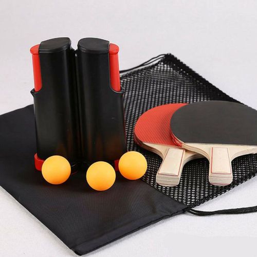 Ensemble De Tennis De Table Portable, Avec Filet Rétractable, Raquette De Tennis De Table Pour L'intérieur Et L'extérieur, Accessoires D'entraînement