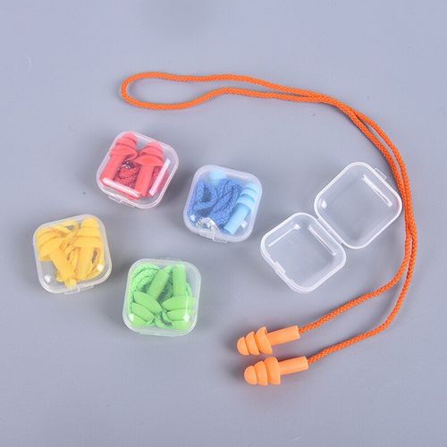 Bouchons D'oreille Étanches En Silicone, Avec Corde, Doux, Anti-Bruit, Pour Enfants Et Adultes, Plongée, Sports Aquatiques