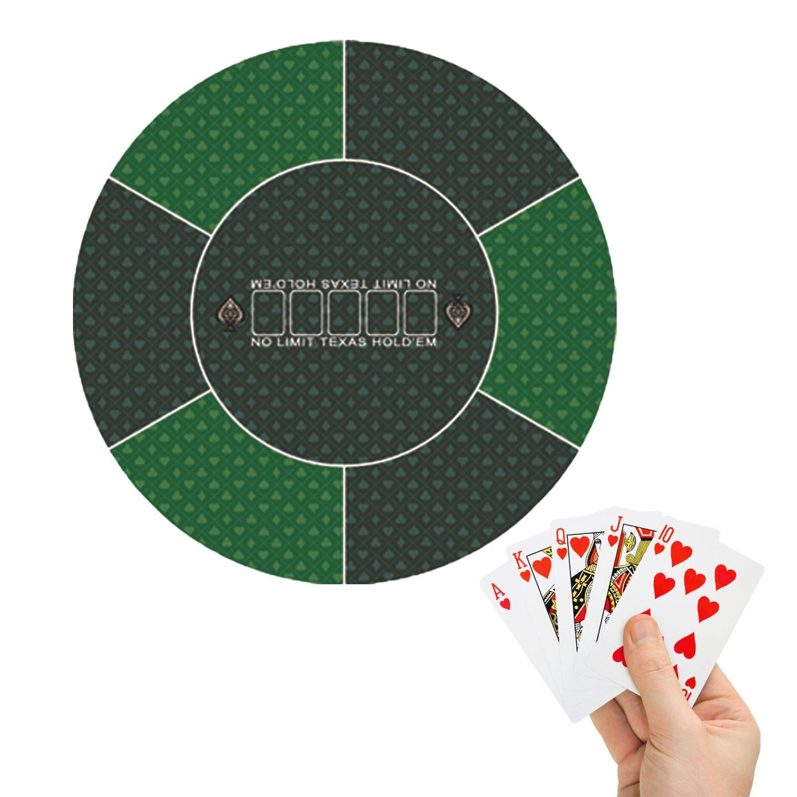 Tapis de bureau de jeu en caoutchouc durable, Hold'em Texas Poker