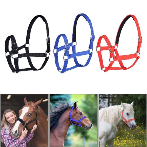 Harnais De Cheval En Rênes, Couvre-Chef, Licou Épais, Durable, Amovible