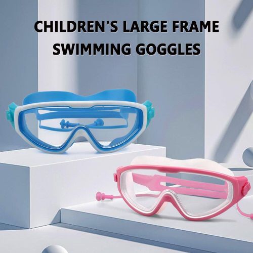 Lunettes De Natation D'extérieur Avec Bouchons D'oreille Pour Enfants, Ensemble 2 En 1, Étanche, Anti-Buée, Protection Uv