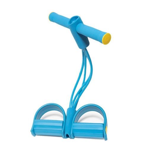 4 Cordes De Résistance Élastiques Avec Cale-Pieds Pour Fitness À La Maison Accessoire Idéal Pour Entraînement Sportif, Équipement Pour Faire Des Rameurs Et Tractions, Exercices De Forme Physique Et Gy