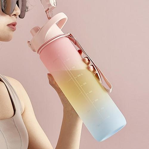 Grande Bouteille Isotherme 1l Pour Randonnée En Plein Air, Bouteille D'eau Portable Pour Vélo