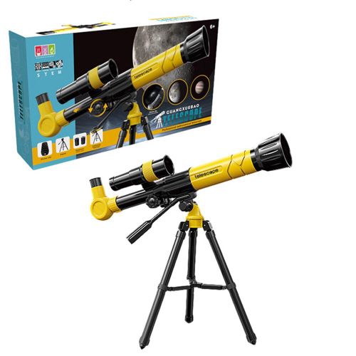 Télescope astronomique professionnel HD avec oculaires, expérience scientifique éducative pour enfants, observation des étoiles monoculaire