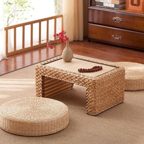 Coussin En Rotin Pour Cérémonie Du Thé, Tapis De Yoga, Tatami, Pour L'adoration Du Bouddha, 40cm