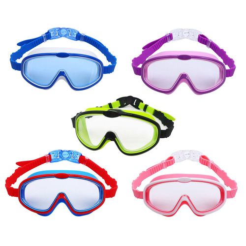 Lunettes De Natation Professionnelles Anti-Buée Pour Enfants, Verres De Protection Uv, Pour Garçons Et Filles, Étanches, Réglables En Silicone, Nouvelle Collection