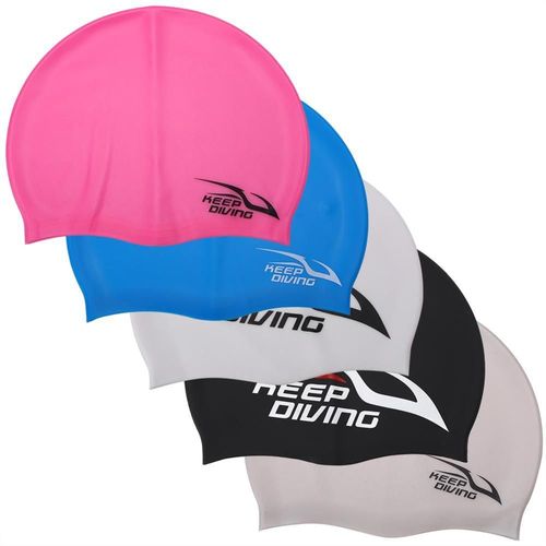 Bonnet De Natation En Silicone Pour Enfants Et Adultes, Élastique, Étanche, Protection Pour Les Cheveux Longs