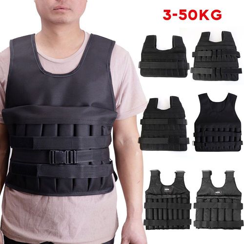 Gilet Lesté Réglable De 15kg, 20kg, 50kg, Gilet De Fitness, De Gymnastique, D'entraînement, De Boxe, De Sable