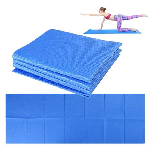 Tapis De Yoga Pliable En Pvc, Portable, Antidérapant, Gymnastique, Pilates, Musculation, Fitness, Exercices