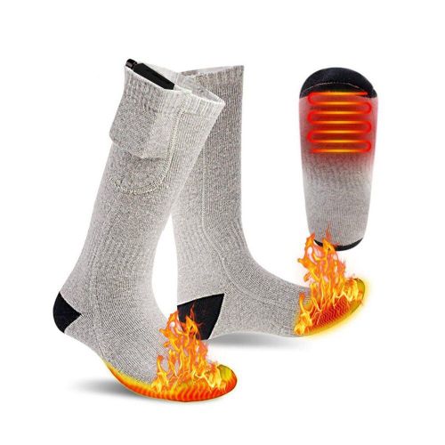 Chaussettes Chauffantes Thermiques En Coton Pour Hommes Et Femmes, Chauffantes À Piles, Pour Ski, Hiver