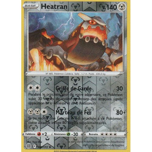 Carte Pokemon - Heatran - 100/172 - Holo-Reverse - Eb9 - Stars Etincelantes -