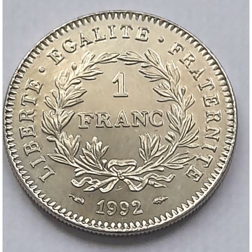 Monnaie 1 Franc République 1992 - Nickel