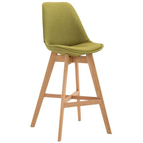 Tabouret De Bar Chaise Haute Design Scandinave Moderne En Tissu Vert 10_0000926