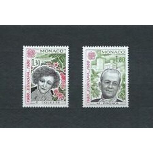 Monaco Europa Cept 1980 Timbres Neufs** Luxe