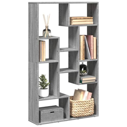 Vidaxl Bibliothèque Sonoma Gris 72x20x120 Cm Bois D'ingénierie