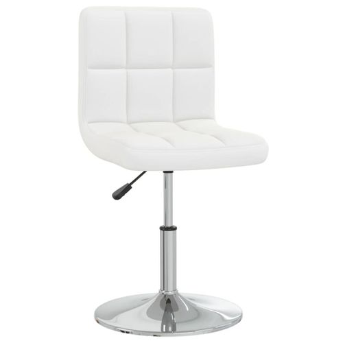 Vidaxl Chaise À Manger Blanc Similicuir
