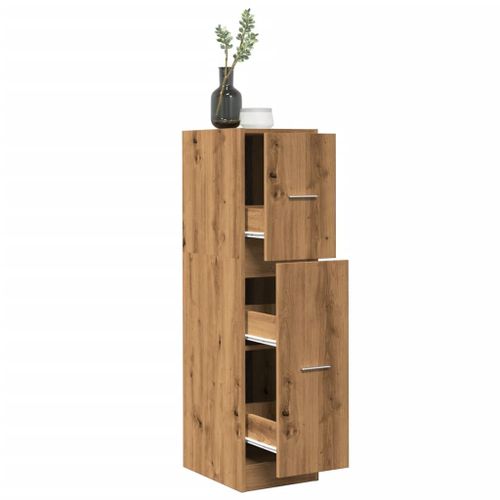Vidaxl Armoire D'apothicaire Chêne Artisanal Bois D'ingénierie
