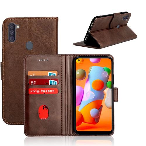 Coque Samsung Galaxy A11,Etui Pour Samsung Galaxy A11,Etui Pour Telephone A Rabat Samsung Galaxy A11,Convient A La Coque Samsung Galaxy A11,Café