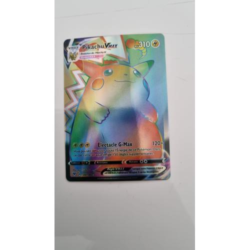 Pikachu Vmax 188/185 Carte Pokemon Voltage Eclatant Rainbow Rare 2020 Eb4