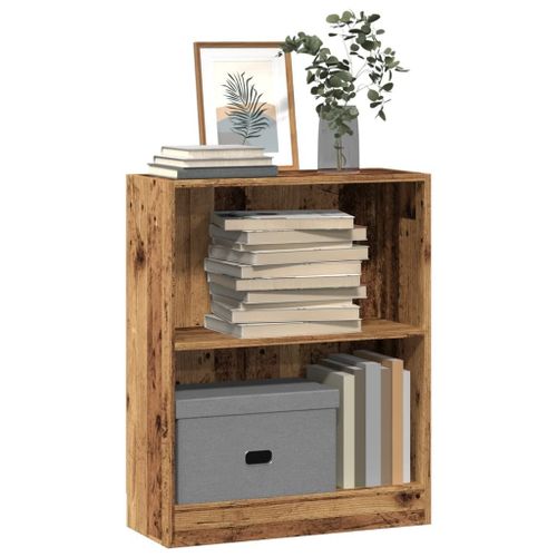 Vidaxl Bibliothèque Vieux Bois 60x24x76 Cm Bois D'ingénierie