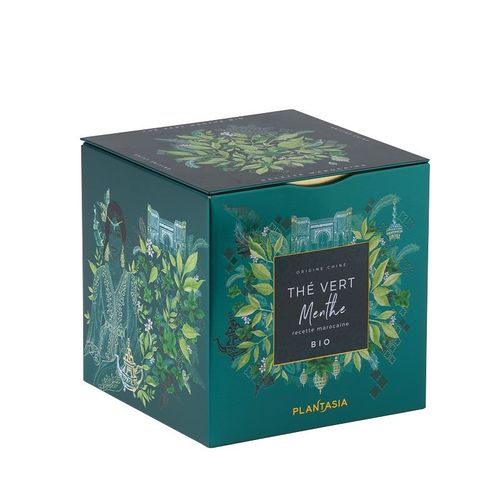 Cube Thé Vert Menthe Bio 24 Sachets