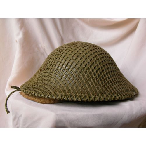 Ww2 Angleterre Casque Militaire Anglais Mk Ii Daté 1943 Personnalisé Et Son Filet
